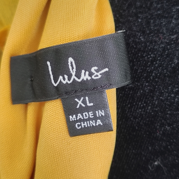 Lulus Yellow Sleeveless Dress with Gold Polka Dots - Picture 14 of 14